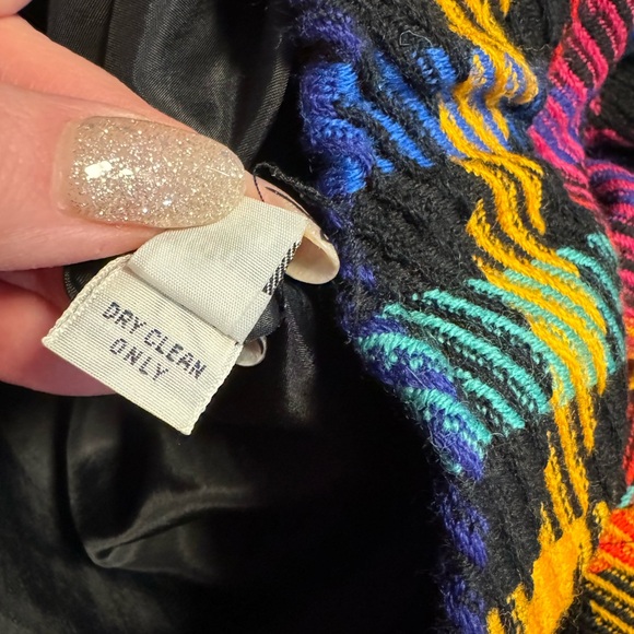 VTG 100% Wool Bright Plaid Button-Up Blazer Jacket Colorful Plus Size 80’s 90’s - Picture 12 of 13